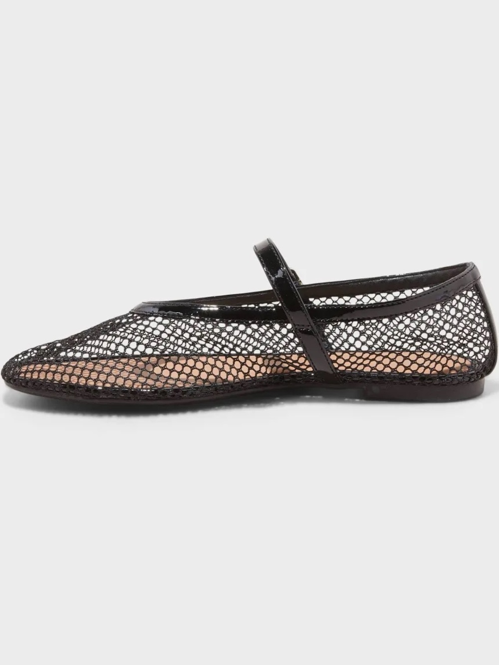 Issa Mesh Mary Jane Ballet Flats with Memory Foam Insole - Picture 2 of 3